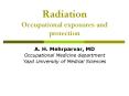 Radiation Occupational exposures and protection PowerPoint PPT Presentation