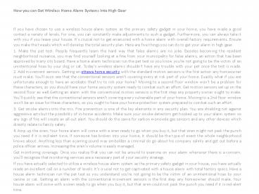 ottawa alarm systems