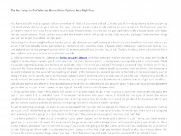 home alarm systems ottawa