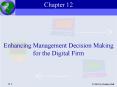 Enhancing Management Decision Making for the Digital Firm PowerPoint PPT Presentation