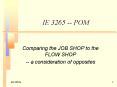 IE 3265 -- POM PowerPoint PPT Presentation