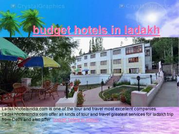 budget hotels in ladakh