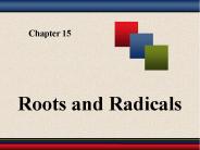Roots and Radicals