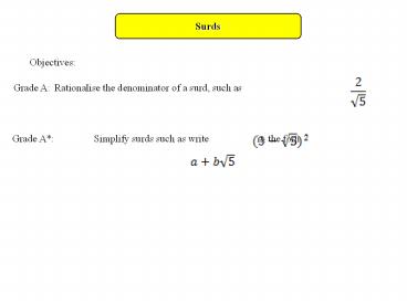 Surds