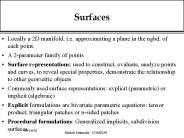 Surfaces