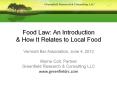 Food Law: An Introduction PowerPoint PPT Presentation