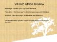 WHAP Africa Review PowerPoint PPT Presentation