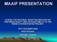 MAAIF PRESENTATION PowerPoint PPT Presentation