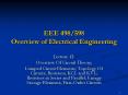 EEE 498/598 Overview of Electrical Engineering PowerPoint PPT Presentation