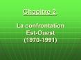 Chapitre 2. La confrontation Est-Ouest (1970-1991) PowerPoint PPT Presentation