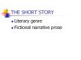 THE SHORT STORY PowerPoint PPT Presentation
