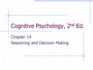 Cognitive Psychology, 2nd Ed.