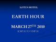 EARTH HOUR PowerPoint PPT Presentation