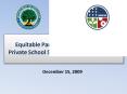 Equitable Participation Provisions for Private School Students in ARRA Programs PowerPoint PPT Presentation