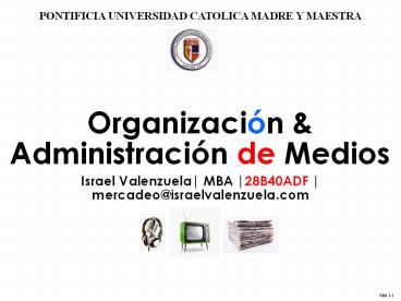 PONTIFICIA UNIVERSIDAD CATOLICA MADRE Y MAESTRA