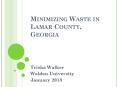Minimizing Waste in Lamar County, Georgia PowerPoint PPT Presentation