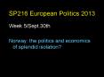 SP216 European Politics 2013 PowerPoint PPT Presentation