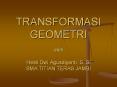 TRANSFORMASI GEOMETRI oleh Hesti Dwi Agusdiyanti, S. Si SMA TITIAN TERAS JAMBI PowerPoint PPT Presentation