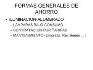 FORMAS GENERALES DE AHORRO