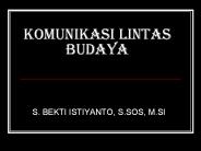 KOMUNIKASI LINTAS BUDAYA