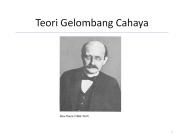Teori Gelombang Cahaya