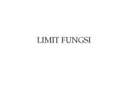 LIMIT FUNGSI