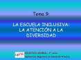 Tema 9:  LA ESCUELA INCLUSIVA: LA ATENCI PowerPoint PPT Presentation