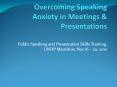 Overcoming Speaking Anxiety in Meetings PowerPoint PPT Presentation