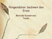 Pengendalian Sedimen dan Erosi