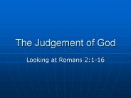 The Judgement of God