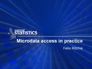 Microdata access in practice