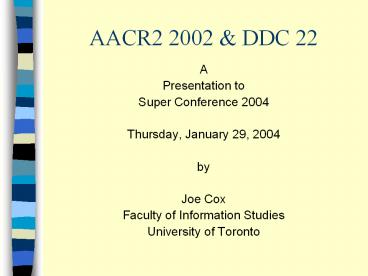 AACR2 2002