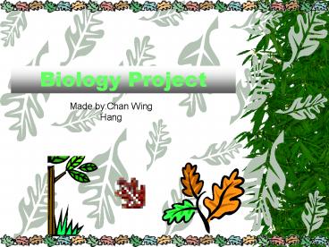 Biology Project
