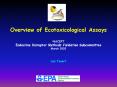 Overview of Ecotoxicological Assays PowerPoint PPT Presentation