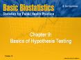 9: Basics of Hypothesis Testing PowerPoint PPT Presentation