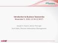 Introduction to Business Taxonomies November 5, 2010, 11:30-12:30 ET PowerPoint PPT Presentation