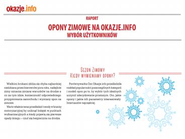opony, raport, okazje.info