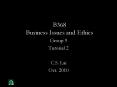 B368 Business Issues and Ethics PowerPoint PPT Presentation