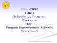 Schoolwide Program PowerPoint PPT Presentation