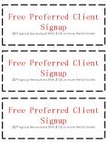 Free Preferred Client Signup ($29 signup fee waived With $150 or more Retail Order) PowerPoint PPT Presentation