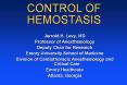 CONTROL OF HEMOSTASIS PowerPoint PPT Presentation