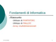 Fondamenti di Informatica