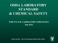OSHA LABORATORY STANDARD PowerPoint PPT Presentation