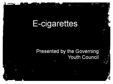 GYC e-cig presentation