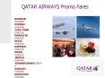 QATAR AIRWAYS Promo Fares PowerPoint PPT Presentation