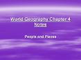 World Geography Chapter 4 Notes PowerPoint PPT Presentation