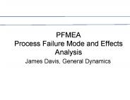 PFMEA Process Failure Mode and Effects Analysis
