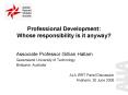 Professional Development: Whose responsibility is it anyway? PowerPoint PPT Presentation