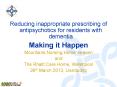Reducing inappropriate prescribing of antipsychotics for residents with dementia PowerPoint PPT Presentation