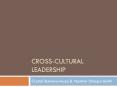 Cross-Cultural Leadership PowerPoint PPT Presentation
